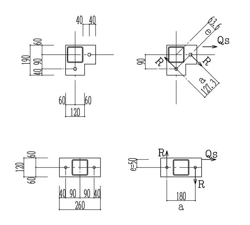 柱脚図面より作用応力の推察